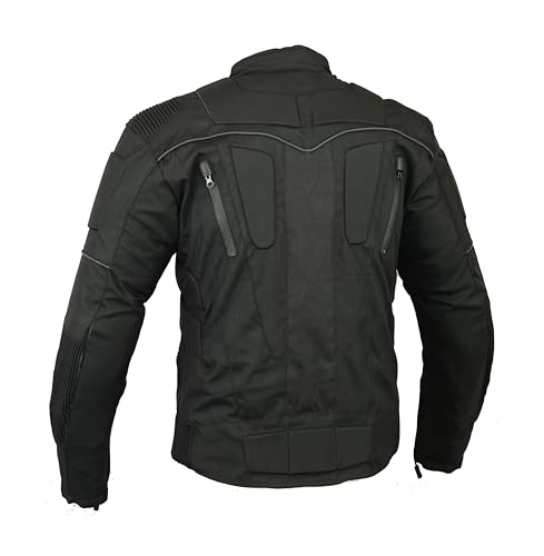 Storm Motorbike Motorcycle Protection Jacket Waterproof Breathable - Black, XL - size: X-Large