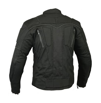 Storm Motorbike Motorcycle Protection Jacket Waterproof Breathable - Black, XL - size: X-Large