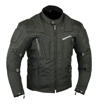 Storm Motorbike Motorcycle Protection Jacket Waterproof Breathable - Black, M - size: Medium