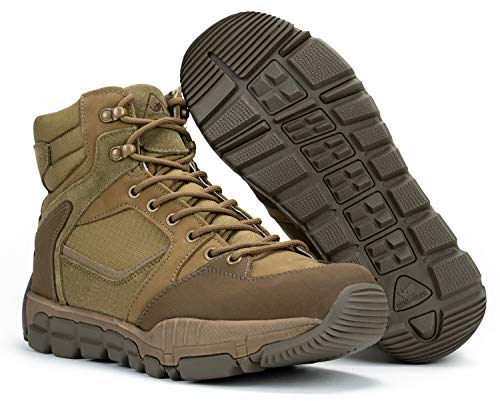 RYNO GEAR Trek Coolmax Tactical Side Zip Boots - color: Coyote, size: 8